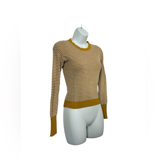 ZARA Knit, Sweater Textured Weave, XS, Yellow, Red, White - Picture 6 of 10